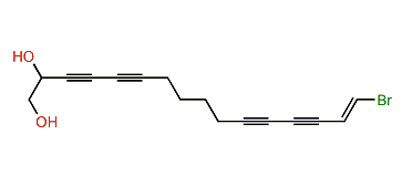 (E)-16-Bromo-15-hexadecene-3,5,11,13-tetrayne-1,2-diol